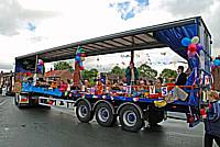One of the floats parades through Failsworth